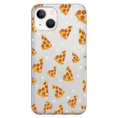 Чохол прозорий Print FOOD для iPhone 15 Plus Pizza