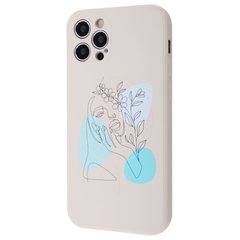 Чехол WAVE Minimal Art Case with MagSafe для iPhone 12 PRO MAX Biege/Flower Girl купить
