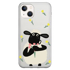 Чохол прозорий Print Happy Nice для iPhone 14 Plus Sheep