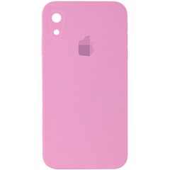Чохол Silicone Case FULL+Camera Square для iPhone XR Light pink купити