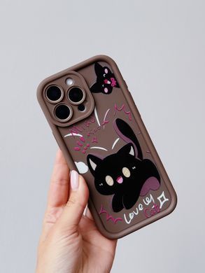 Чохол Wilkins Case для iPhone 7 | 8 | SE 2 | SE 3 Miao Cats Brown - ash-mobile.com.ua - фото 2