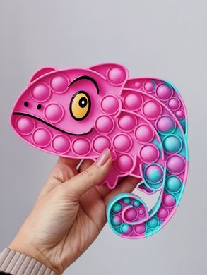 Pop-It іграшка Chameleon (Хамелеон) Pink/Sea Blue купити