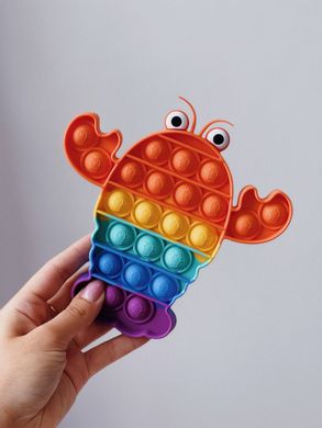 Pop-It іграшка Crawfish (Рак) Orange/Purple купити
