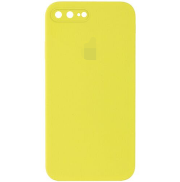 Чохол Silicone Case FULL+Camera Square для iPhone 7 Plus | 8 Plus Yellow - ash-mobile.com.ua - фото 1