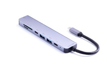 Перехідник для Macbook USB-хаб ZAMAX 7-в-1 - ash-mobile.com.ua - фото 1