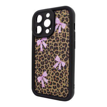 Чехол Wilkins Case для iPhone 13 PRO MAX Leopard Bows Black/Pink - ash-mobile.com.ua - фото 1