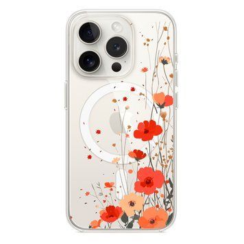 Чохол прозорий Print Flower with MagSafe для iPhone 13 PRO MAX Autumn Blossom - ash-mobile.com.ua - фото 1