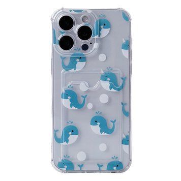 Чохол прозорий з кишенею ASH PRINT для iPhone X | XS Whale - ash-mobile.com.ua - фото 1