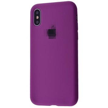 Чохол Silicone Case Full для iPhone XS MAX Purple - ash-mobile.com.ua - фото 1