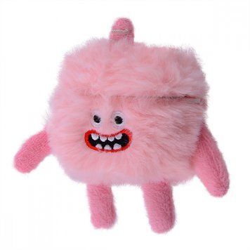 Чехол Cute Monster Plush для AirPods PRO 2 Pink - ash-mobile.com.ua - фото 1