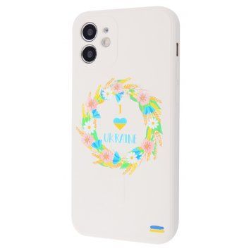 Чохол WAVE Ukraine Edition Case with MagSafe для iPhone 11 I love Ukraine Antique White - ash-mobile.com.ua - фото 1