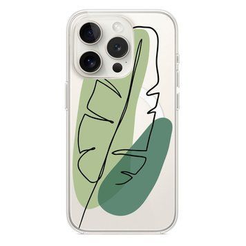 Чохол прозорий Print Leaves with MagSafe для iPhone 11 PRO Green - ash-mobile.com.ua - фото 1