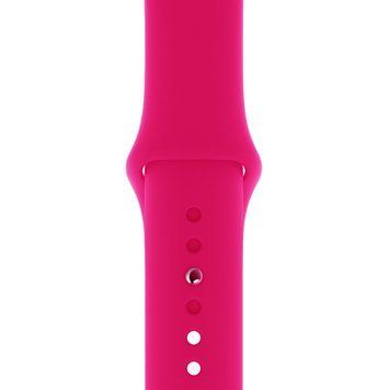 Ремешок Silicone Sport Band для Apple Watch 42mm | 44mm | 45mm | 46mm | 49mm Electric Pink розмір L - ash-mobile.com.ua - фото 1
