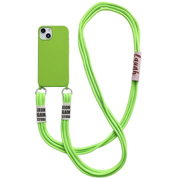 Чохол TPU two straps California Case для iPhone 13 PRO MAX Lime Green - ash-mobile.com.ua - фото 1