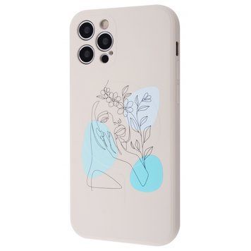 Чохол WAVE Minimal Art Case with MagSafe для iPhone 12 PRO MAX Biege/Flower Girl - ash-mobile.com.ua - фото 1