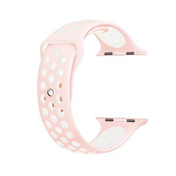 Ремешок Nike Sport Band для Apple Watch 42mm | 44mm | 45mm | 46mm | 49mm Light Pink/White - ash-mobile.com.ua - фото 1