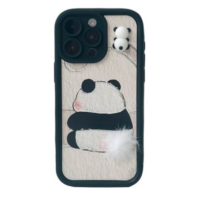 Чохол Panda Case для iPhone 15 PRO Tail Black - ash-mobile.com.ua - фото 1