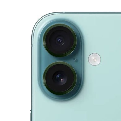 Защитное стекло Metal Classic на камеру для iPhone 16 | 16 Plus Dark Green - ash-mobile.com.ua - фото 3