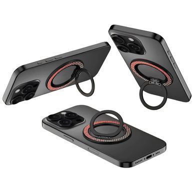 Магнітне кільце-тримач MagSafe з функцією підставки Red-Orange - ash-mobile.com.ua - фото 3
