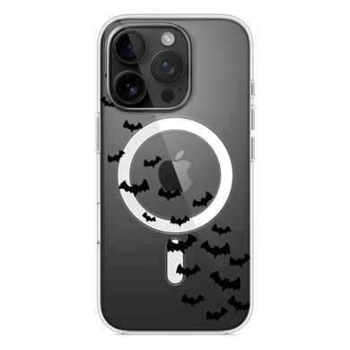 Чохол прозорий Print Halloween with MagSafe для iPhone 17 PRO Flittermouse