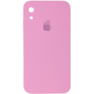 Чехол Silicone Case FULL+Camera Square для iPhone XR Light pink купить