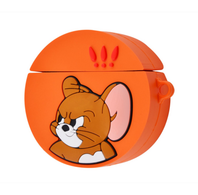 Чохол 3D для AirPods 1 | 2 Tom and Jerry Circle Orange купити