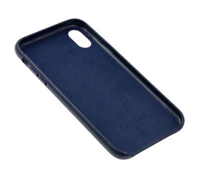 Чохол Leather Case GOOD для iPhone XS MAX Midnight Blue купити