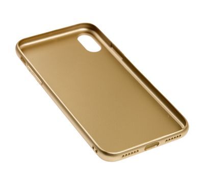 Чохол Glass ЛВ для iPhone XS MAX Gold купити