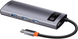 Перехідник для MacBook USB-C хаб Baseus Metal Gleam Series Multifunctional 5 в 1 Gray