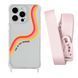 Чохол прозорий з ремінцем Print Mood swings для iPhone X | XS Live in the moment/Pink Sand