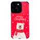 Чехол Ribbed Case для iPhone 14 PRO Merry Christmas Red