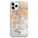 Чохол прозорий Print Leaves для iPhone 15 PRO Flowerpot