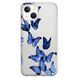 Чехол прозрачный Print Butterfly для iPhone 15 Plus Blue - ash-mobile.com.ua - фото 1