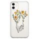 Чехол прозрачный Print Leaves для iPhone 12 | 12 PRO Hands Flower купить