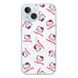 Чехол прозрачный Print Hello Kitty with MagSafe для iPhone 14 Plus Head Red