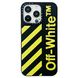 Чохол TIFY Case для iPhone 13 PRO OFF-WHITE Black/Yellow