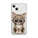 Чехол прозрачный Print Animals для iPhone 15 Plus Cat - ash-mobile.com.ua - фото 1
