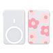 Портативная Батарея JJT-A27 MagSafe 10000mAh Print Flower Color Pink - ash-mobile.com.ua - фото 1