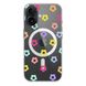 Чехол прозрачный Print Flower Color with MagSafe для iPhone 16 Plus Flower rainbow