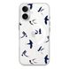 Чохол прозорий Print Happy Nice with MagSafe для iPhone 16 Plus Swallows - ash-mobile.com.ua - фото 1