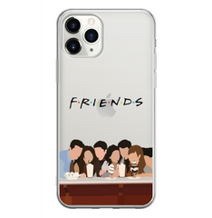 Чохол прозорий Print FRIENDS для iPhone 13 PRO MAX Cafe