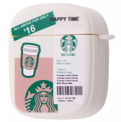 Чохол Brand Design Case для AirPods 1|2 Starbucks White