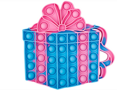 Pop-It іграшка Holiday Box (Святкова коробка) Blue/Pink купити