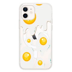 Чохол прозорий Print FOOD with MagSafe для iPhone 11 Eggs купити