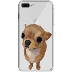 Чехол прозрачный Print Dogs для iPhone 7 Plus | 8 Plus Dog Chihuahua Light-Brown купить