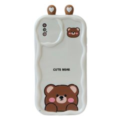 Чехол 3D Cute Bear Case для iPhone XS MAX Biege купить