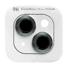 Защитное стекло Metal Classic на камеру для iPhone 15 | 15 Plus Dark Green