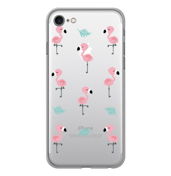 Чохол прозорий Print SUMMER для iPhone 7 | 8 | SE 2 | SE 3 Flamingo - ash-mobile.com.ua - фото 1