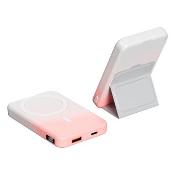 Портативная Батарея JJT-A27-1 Gradient MagSafe 10000mAh White/Pink - ash-mobile.com.ua - фото 1