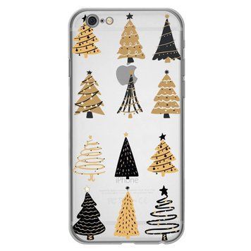 Чохол прозорий Print NEW YEAR для iPhone 6 Plus | 6s Plus Tree Gold - ash-mobile.com.ua - фото 1